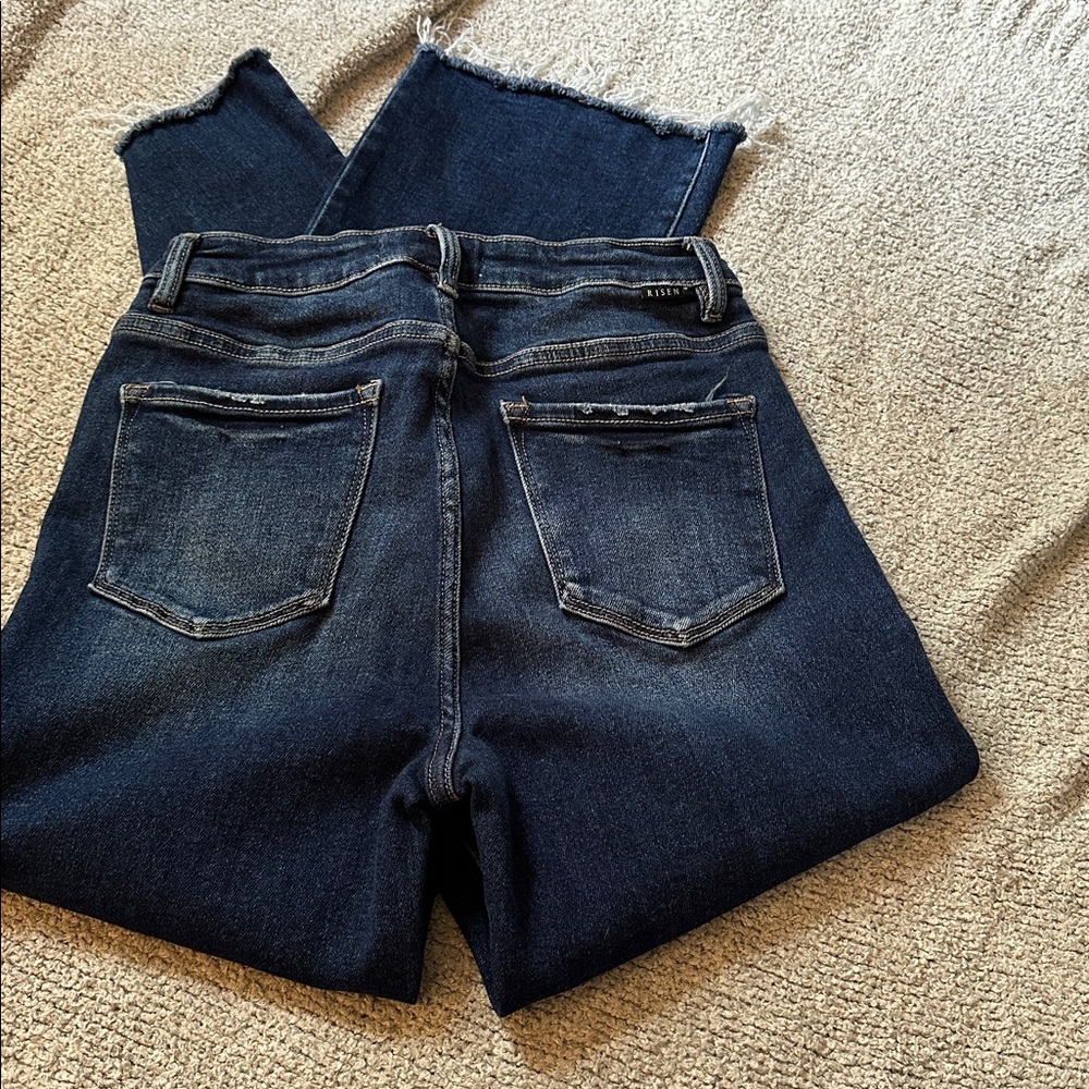 Risen Distressed Blue Jeans, Size 29 - Picture 5 of 7